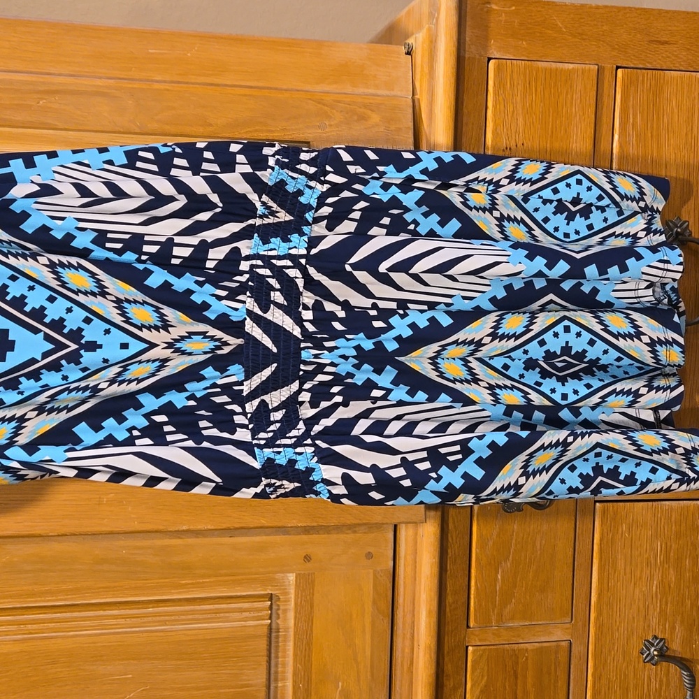 Aztec Print Keyhole Front Romper - image 3